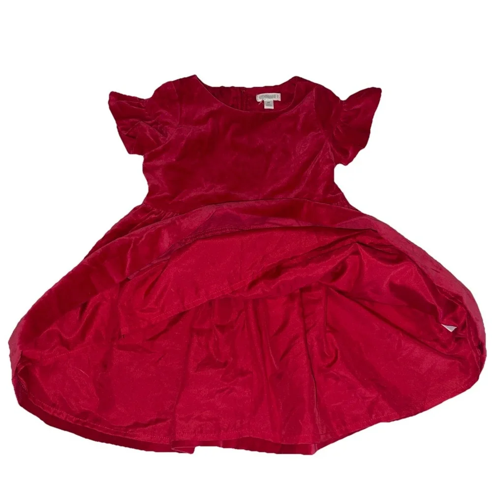 Gymboree Toddler Baby Size 2‎ Red Velvet Party Dress New Without Tags